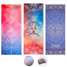 Load image into Gallery viewer, Micro-Fiber Printed Yoga Mat