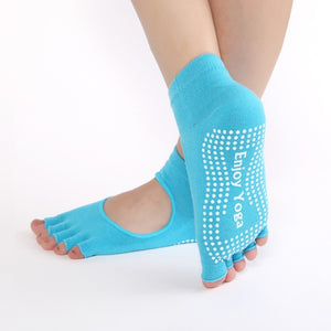 Half Toe Warm Yoga Socks