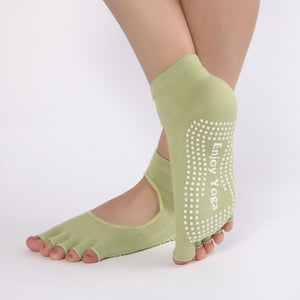 Half Toe Warm Yoga Socks