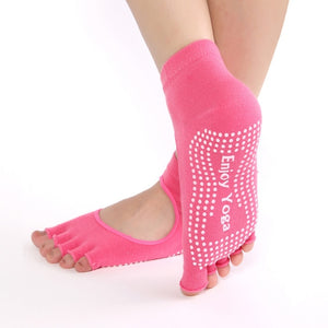 Half Toe Warm Yoga Socks