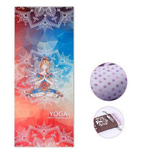 Load image into Gallery viewer, Micro-Fiber Printed Yoga Mat