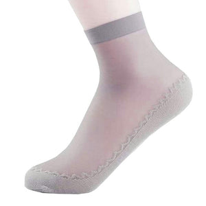 Transparent Silk Yoga Socks