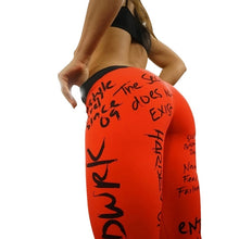 Load image into Gallery viewer, Letter Printed Yoga Pants